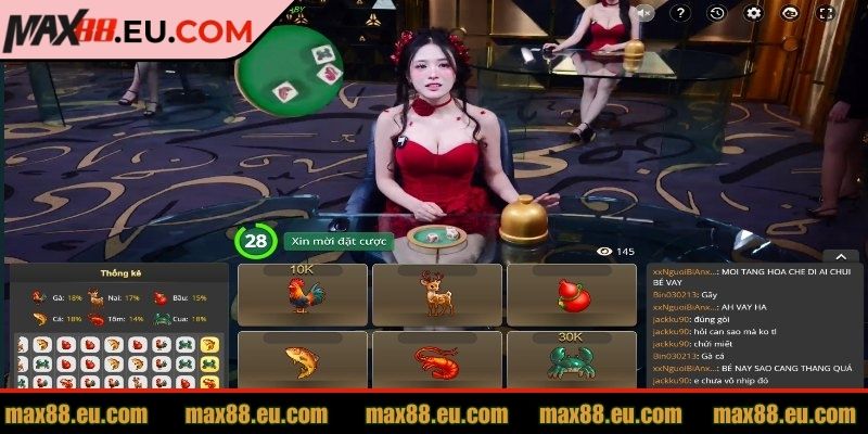 Bầu Cua MAX88 - Sân Chơi Đổi Thưởng Online Hấp Dẫn Hàng Đầu 2 Làm quen giao diện trong trò chơi