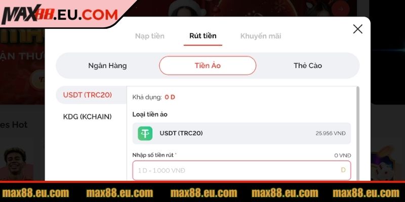 Nạp Rút Tiền MAX88 2 Hướng dẫn chi tiết cho anh em tân binh