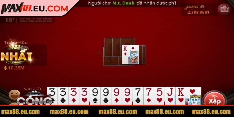 Phỏm MAX88 - Trải Nghiệm Game Bài Truyền Thống Đỉnh Cao 3 Anh em cần biết cách quản lý bài