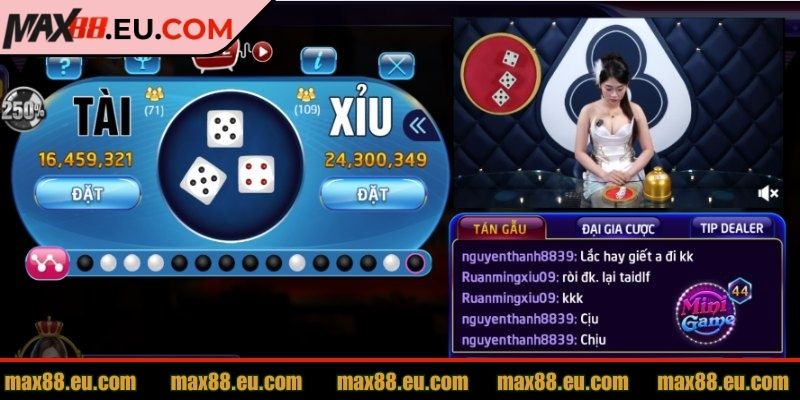 Tài Xỉu MAX88 Có Gì Hot? Hướng Dẫn Cách Đặt Tiền Cực Đỉnh 2 Chiến thắng tài xỉu bằng công thức chơi hợp lý