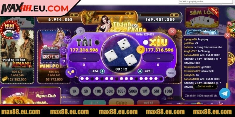 Tài Xỉu MAX88 Có Gì Hot? Hướng Dẫn Cách Đặt Tiền Cực Đỉnh 1 Khám phá cách chơi tài xỉu MAX88 cho người mới